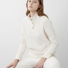 올리비아로렌 벨벳 하프넥 탑 VOCAL3WA361 41587368 513657, 아이보리 95, 아이보리