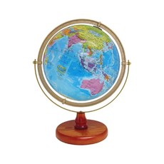 원목지구본 40cm 인테리어 지도소품 공부방 책상위 지구본