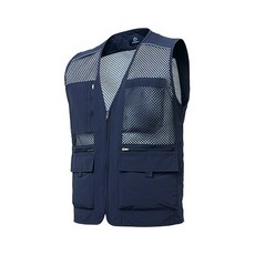 지벤[ZIBEN] ZB-V1721 전체적으로 메쉬를 사용해 무더운 여름철 통기성이 좋아 시원하게 착용가능함. 조끼, 1개