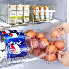 루비코코 투명 수납 바구니 수납함 냉장고 정리함 대형 펜트리 정리트레이 정리용품, 5개