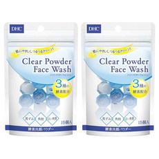 DHC 클리어 파우더 페이스 워시 15개입, 6g, 2개