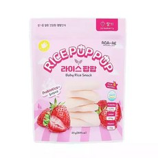 韓國 AGA-AE 益生菌寶寶優格球 嬰兒米餅 副食品, 1個, 20g, 草莓