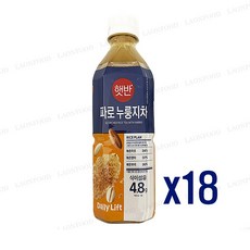 햇반파로누룽지차, 18개, 500ml