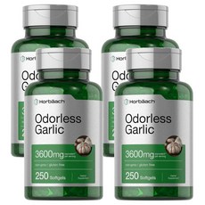 Horbaach Odorless Garlic 호바흐 무취 마늘 소프트젤, 4개