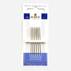 DMC 셔닐자수바늘 18호 6개입