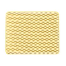 懶懶喵 雙層防水貓砂墊 落砂墊 65x115cm 大尺寸貓砂墊 防水貓砂踏墊 集砂墊, 芒果優格, 1個