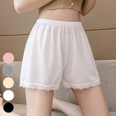 여성스런 레이스포인트 시원한 비침방지 여성속바지 여자속바지 여자팬티 여자거들