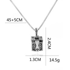 애완 동물 화장 펜던트 쥬얼리 유골 홀더 기념품 고양이 강아지 기념관 목걸이 알루미늄, 1개