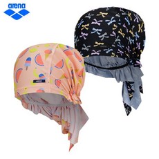 [아레나] 아쿠아로빅 스파 수영 스윗 스판 수영모 두건 수모, 핑크