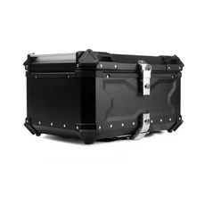 45L 80L 엠보싱 X 알루미늄 합금 테일 박스 전기 오토바이 트렁크 퀵 릴리즈 수납 가방, 12 65L black