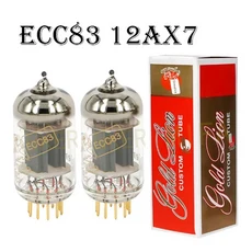 GOLD LION ECC83 12AX7 전자 튜브 정밀 매칭 관 DIY Valen, 01 2PCS ECC83