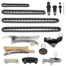 BDFHYK 1.6L L4 엔진용 텐셔너가 있는 엔진 타이밍 체인 키트 현대 액센트 엘란트라 GT 코나 소나타 투손 벨로스터와 호환 기아 포르테 쿠프 옵티마 포르테5 리오, 4.0L V6-17PCS