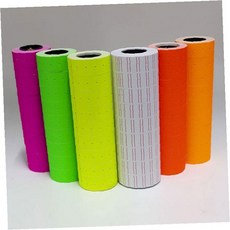 할인행사 판촉 가격표 컬러 라벨지 형광 스티커 롤 매장 표시용 소매점, 1개, 칼라라벨지10롤 형광