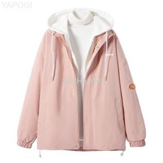 간절기 초봄 아우터 여학생 후드집업 봄 쟈켓 바람막이 점퍼 교복 아우터