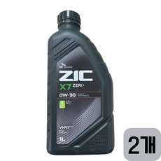 ZIC X7 ZERO 0W30 가솔린 지크제로, 1L, 2개