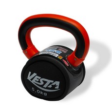 VESTA 소프트 케틀벨, 혼합 색상, 5kg, 1개