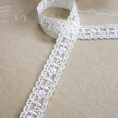 자투리 TR레이스 줄줄이꽃 백아이보리, 1개