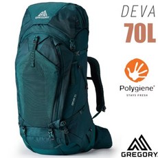 GREGORY DEVA 70L 女性健行登山背包，附全罩式防雨罩