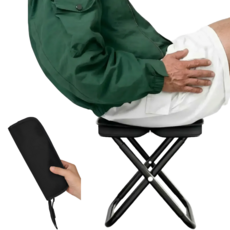 올라잇픽 초경량 고탄소 캠핑 의자, 1개, 블랙