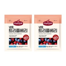 쉐프원 냉동 트리플베리 1kg x 2개