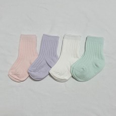 유아아기 심플샤벳트 중목면양말 사계절 묶음세트 봄가을 국내산