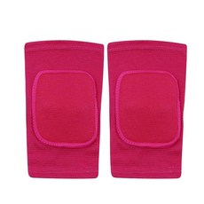 JUMISEE아동용팔꿈치보호대 부드러운패딩스폰지팔꿈치패드통기성스트레치팔보호슬리브축구배구댄스스케이팅농구스포츠용125927, 핫핑크 팔꿈치 보호대