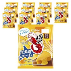 Calbee 卡樂比 日式蝦條 北海道起司口味, 64g, 12個