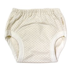 베이비앙 국내산 무형광 오가닉 배변훈련팬티(3중방수), 112_오가닉땡땡이 L, 1개
