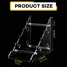 透明亞克力刀具展示架, 1個4層刀具架:1個