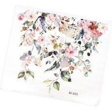 YMst 플라워 화장실 변기 포인트 스티커 핑크그린, 상세페이지 참조