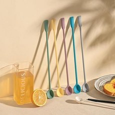 韓國食品級硅膠長柄攪拌勺奶粉咖啡攪拌棒雙頭攪奶棒刮刀調酒棒, 1個, 韓國食品級硅膠長柄攪拌勺奶粉咖啡攪拌棒雙