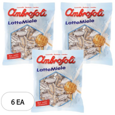 엠브로졸리 밀크 앤 허니 캔디, 6개, 135g