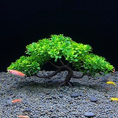 차차미 생생한 어항 장식 모스트리 인조수초 미니 수족관 레이아웃 장식용 인공수초 조화, ST02-그린 미니 모스트리, 1개