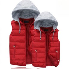 해피유통 면후드 패딩조끼(90-110)