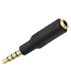 스테레오 변환젠더 3.5mm 3극 F to 3.5mm 4극 NA928S, 1개, 1cm