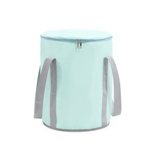 리빙공감 휴대용 접이식 보온 족욕가방, 1개, 스카이블루