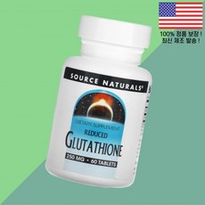 소스 내추럴스 글루타치온 글로타치온 클루타치온 글루타티온 L글루타치온 로스 60정 Source Naturals Reduced Glutathione 60 Tablets, 1