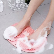 발세척 실리콘 브러쉬 노부모 목욕보조, 블루