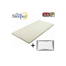 True Sleeper 토퍼 얇은 메트리스 침대요 탄탄한 매트리스 더블