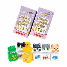 티엘에스 동물랜덤 사운드 LED 불빛 딸깍이, 2개