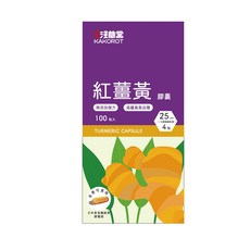 淺草堂紅薑黃膠囊，全素食，高薑黃素，100粒入, 1個, 100顆