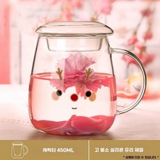 우유데우는기계 우유스티머 밀크스티머, G.만화프린트460ml고붕규산유리컵가정및사무실