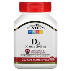 21세기센트리 비타민D3 2000IU 50mcg 칼슘 250정, 1개