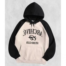 어나더아카이브 래글런 에이스텔라 후드티_크림 254556