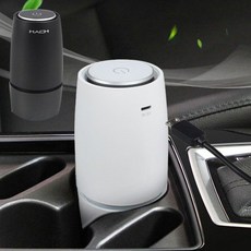 휴대용공기청정기 차량용 미니 사무실, 01.MACH 차량용 공기청정기-블랙