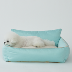 강아지 방석 솜 쿠션 분리세탁 가능 미끄럼방지 애견 침대 강아지 고이 겸용 포근한 반려동물 펫방석, 블루, 1개