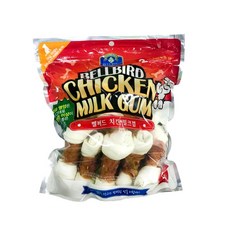 벨버드 강아지 치킨 밀크껌 미디움, 1개, 1kg, 혼합맛(치킨/우유) 1개, 1kg, 혼합맛(치킨/우유)