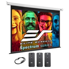 스크린 스펙트럼 RC1 리모컨 125인치 다이얼 16:9 모터식 프로젝션 영화관 홈 시어터 4K/8K, 100-inch / 4:3