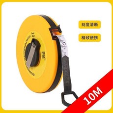 皮尺 皮尺米工地公制纖維皮尺包膠防摔耐磨工程專用測量軟尺防滑, 1個, 10米 加厚尺帶 升級款