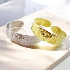 泰國龍波本 老虎圖騰手環 銀色 展現勇猛力量時尚飾品, 1個